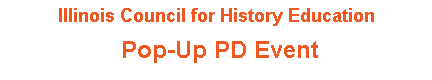 Pop-Up PD Event